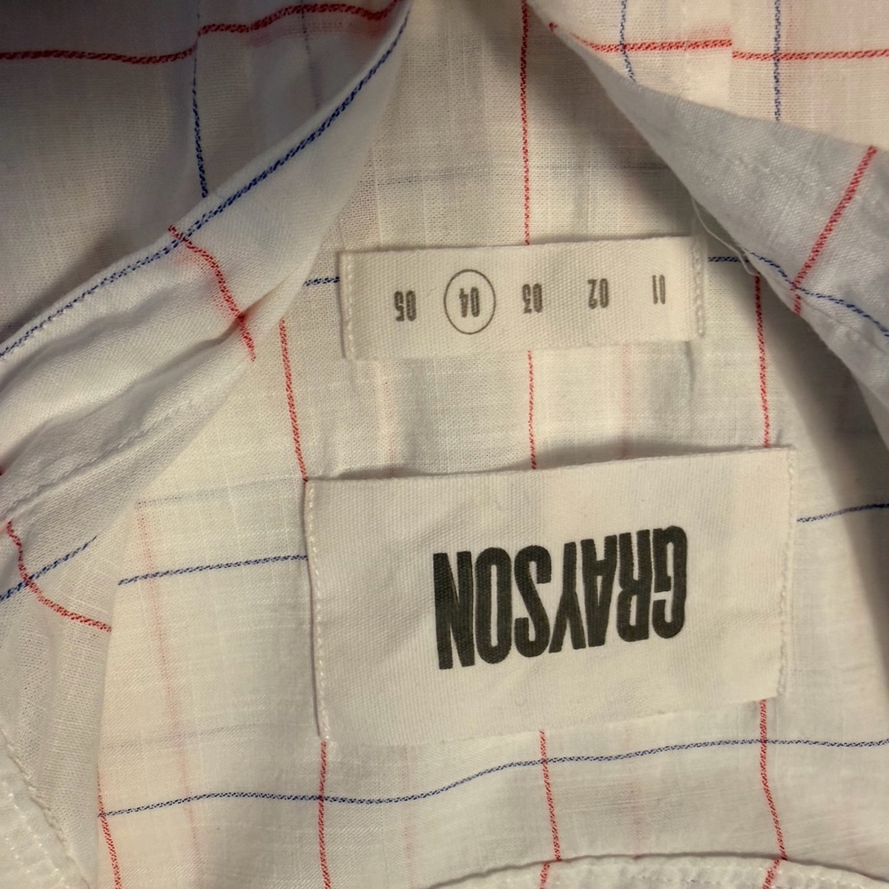 Grayson Threads Cream Windowpane Button-Down Shirt - image 5